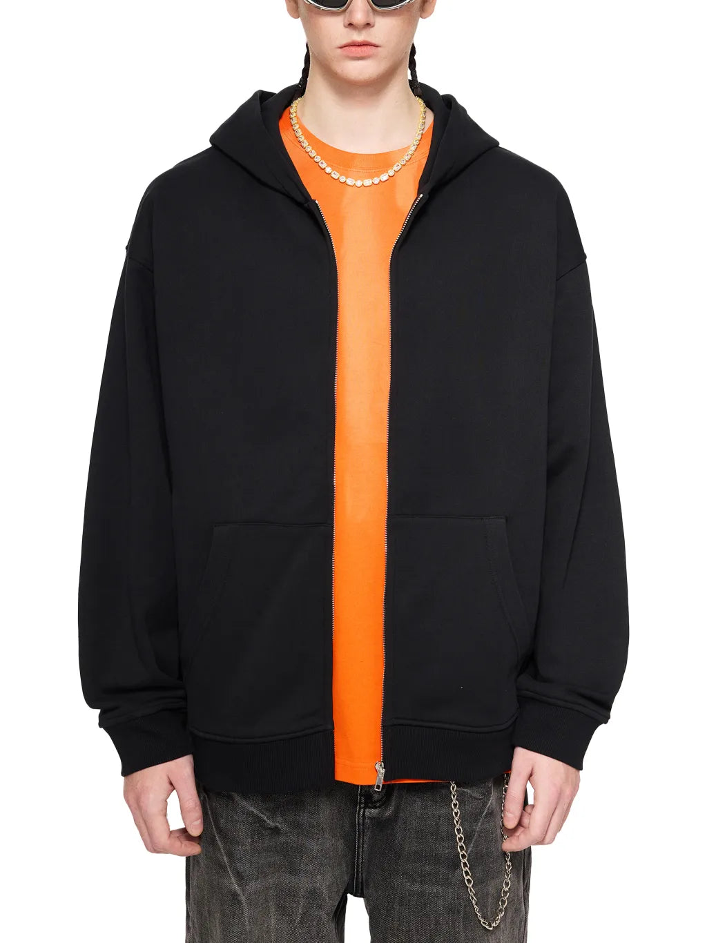 LUXURY TERMINAL - Heavyweight Zip-up Hoodie