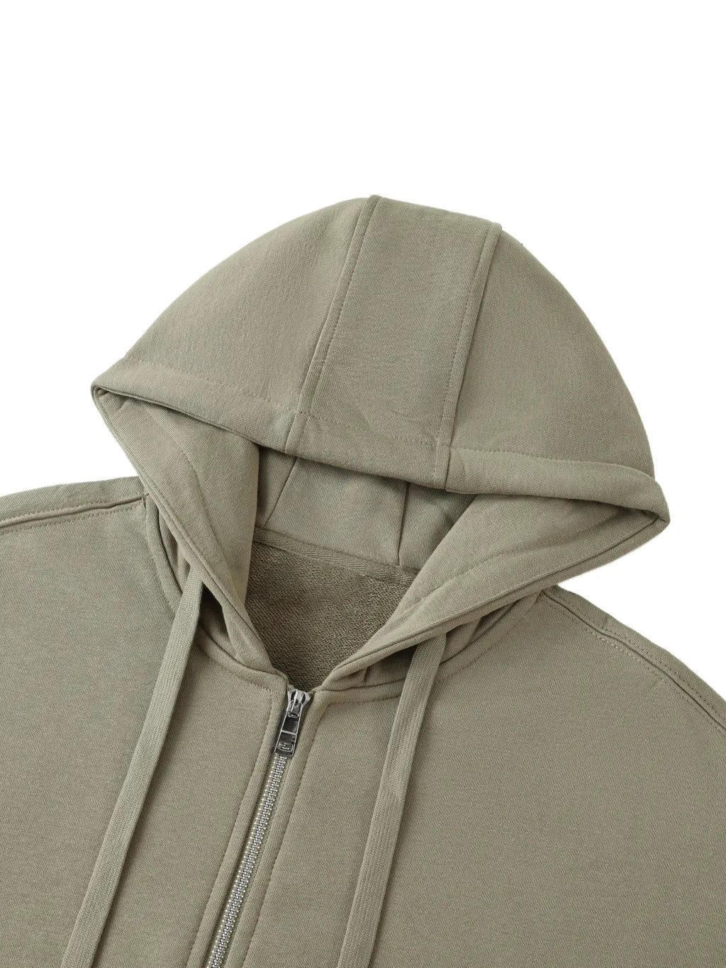 LUXURY TERMINAL - Drop-Shoulder Zip Up Hoodie