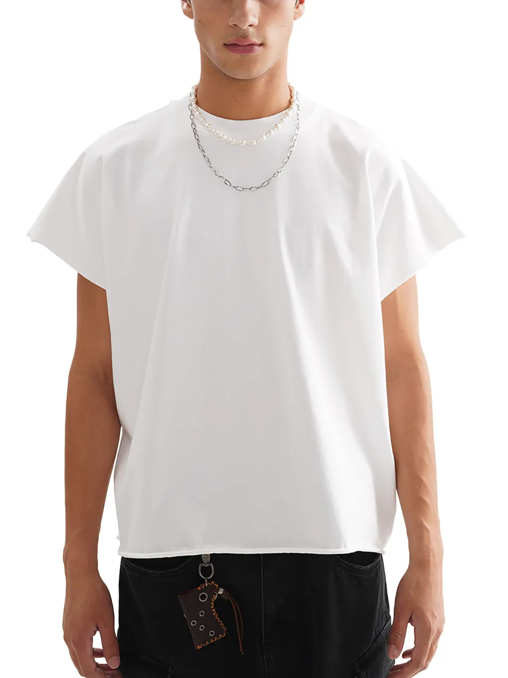 LUXURY TERMINAL - Raw Edge Boxy Non-Shrink T-Shirt