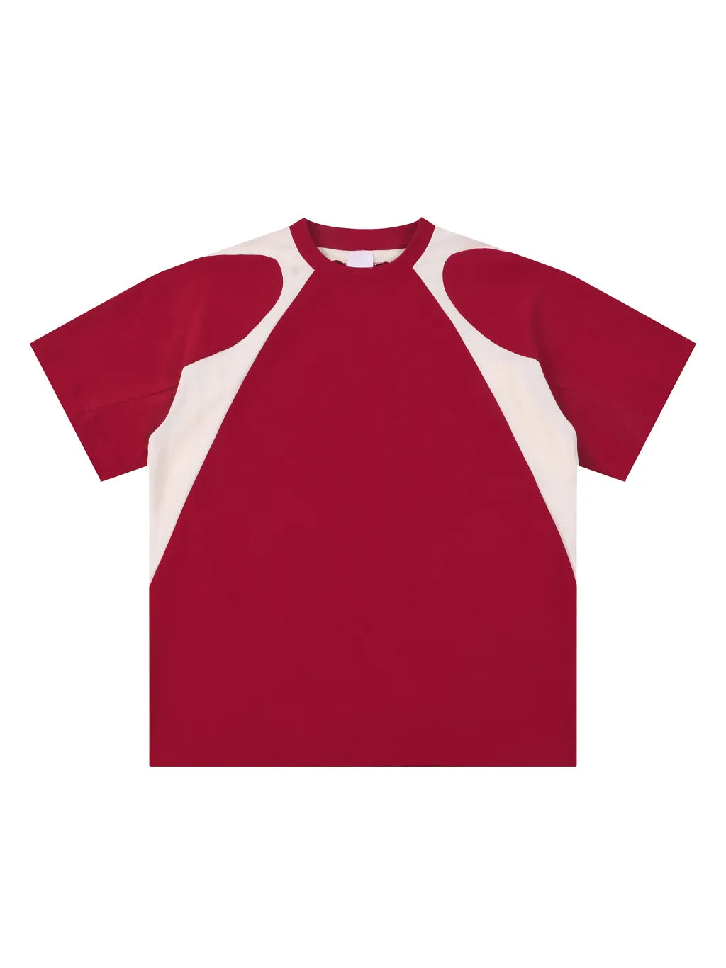 LUXURY TERMINAL - Contrast Panel Cotton T-Shirt