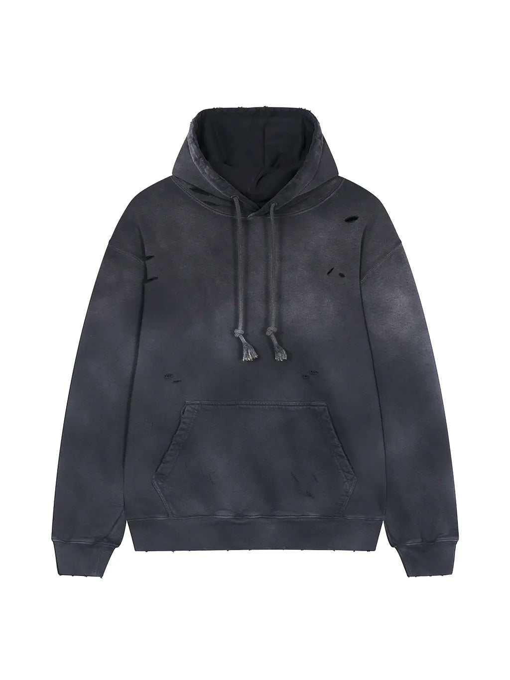 LUXURY TERMINAL - Distressed Vintage Wash Hoodie
