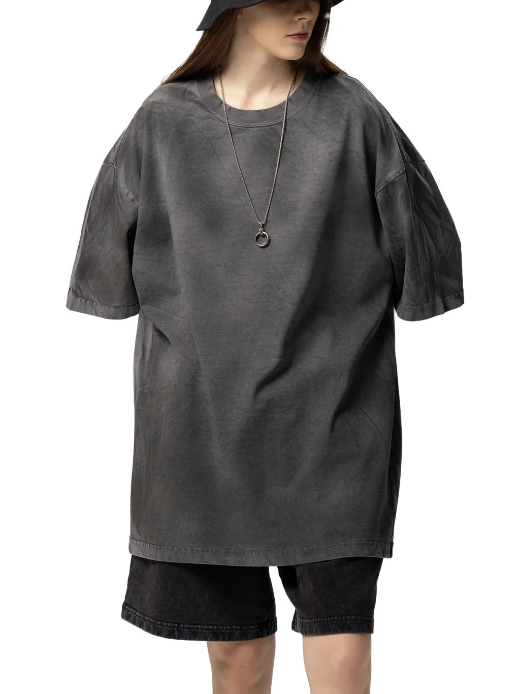 LUXURY TERMINAL - Dirty Washed Loose T-Shirt