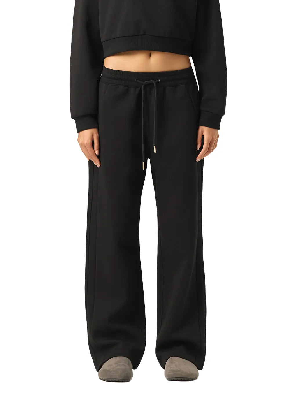 LUXURY TERMINAL - Essential Drawstring Straight-Leg Sweatpants