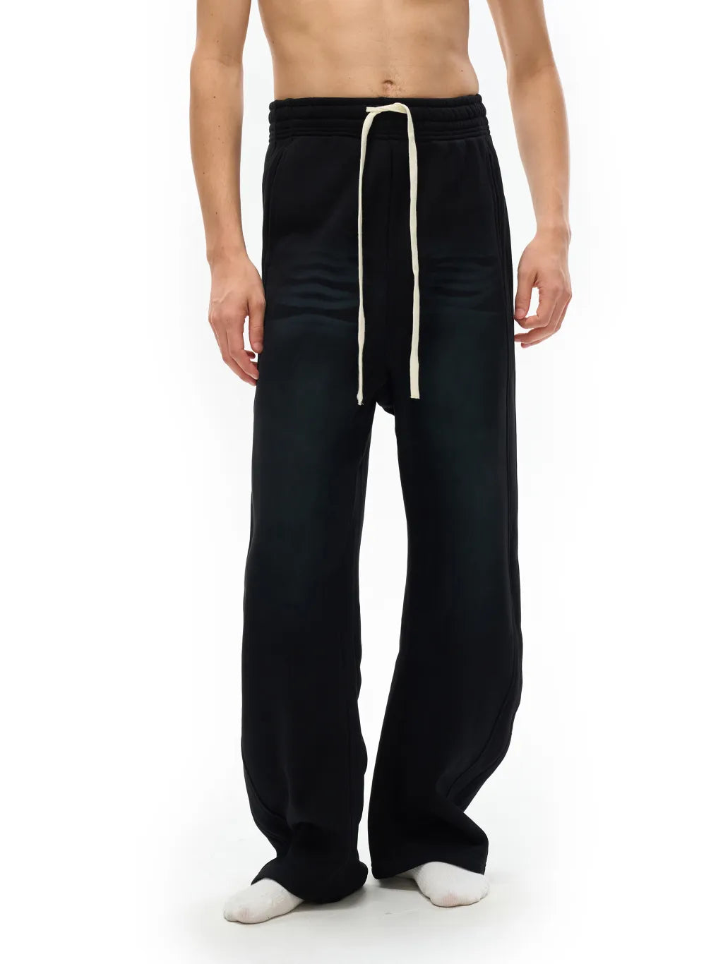 LUXURY TERMINAL - Sunfade Curved Blade Fleece Sweatpants