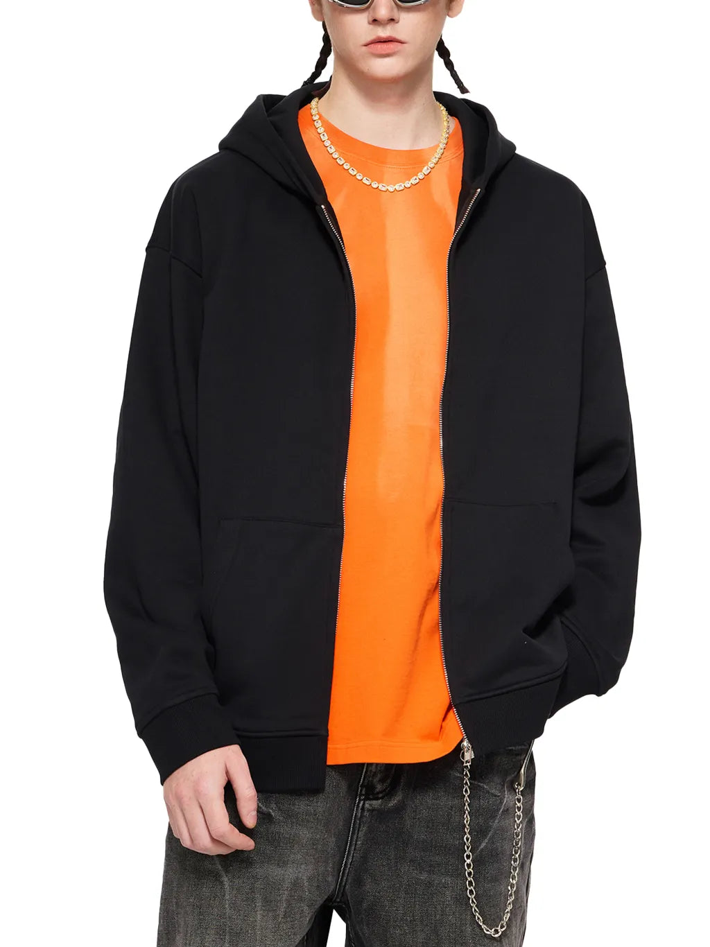 LUXURY TERMINAL - Heavyweight Zip-up Hoodie