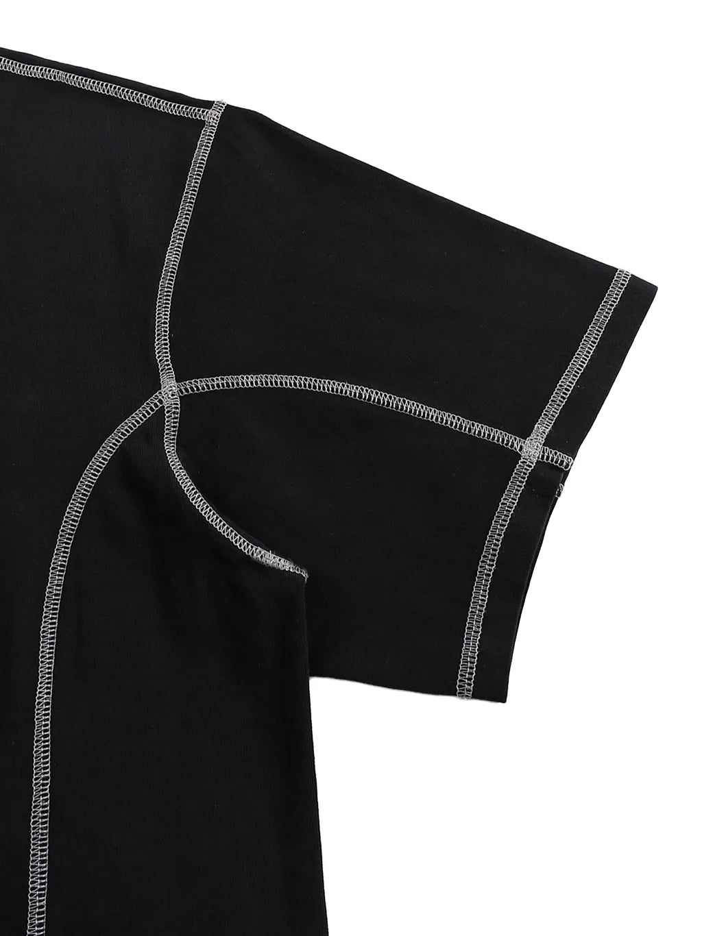 LUXURY TERMINAL - Streetwear Contrast-Stitched Cotton T-Shirt