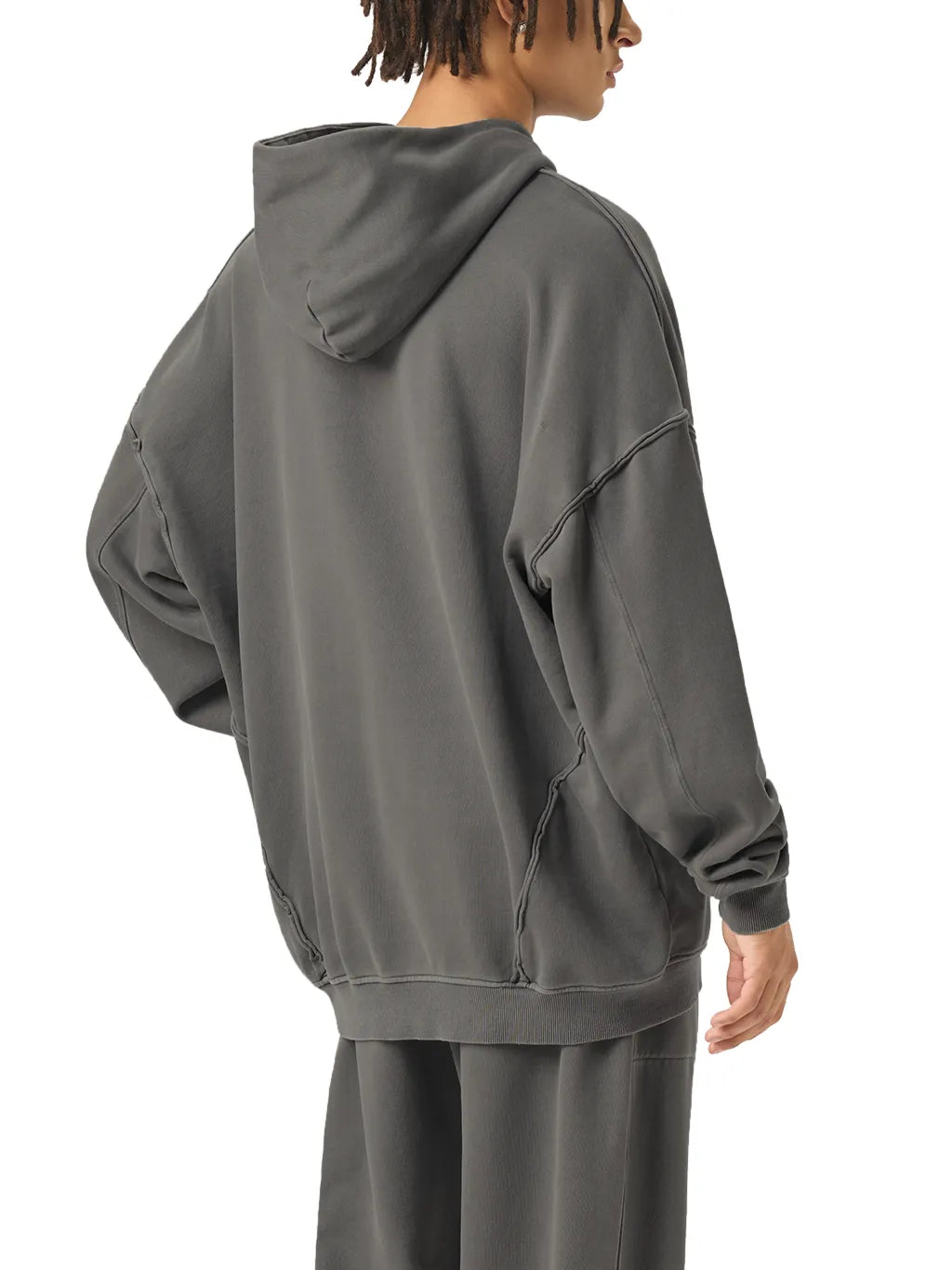 LUXURY TERMINAL - Raw-Seam Enzyme Washed Hoodie
