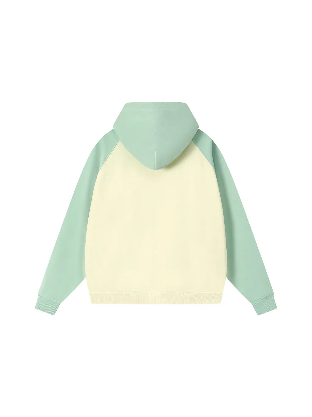 LUXURY TERMINAL - Color-Block Raglan Sleeve Hoodie