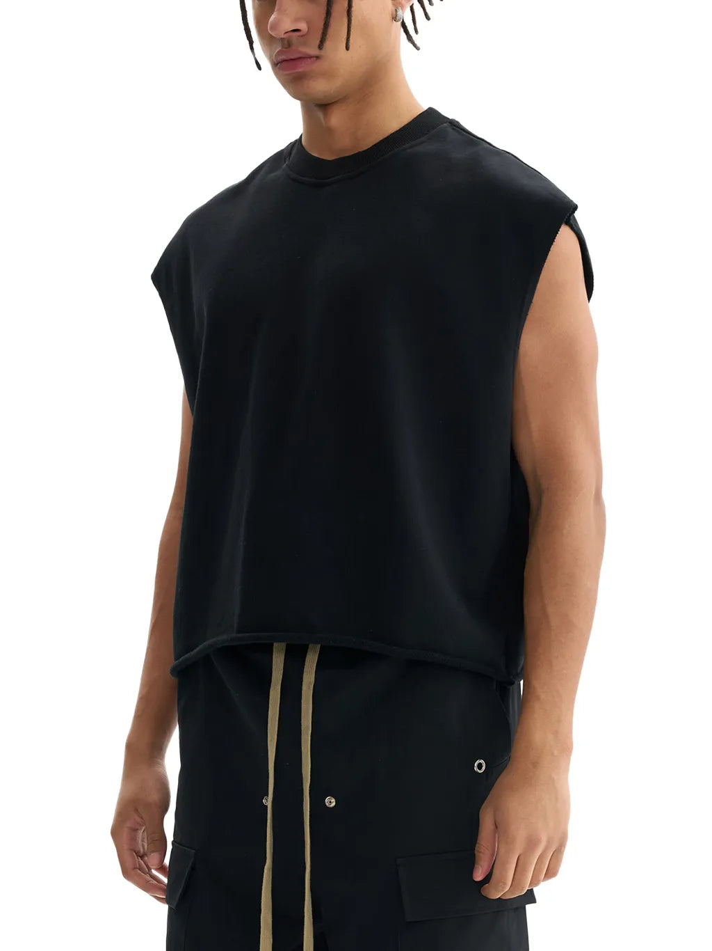 LUXURY TERMINAL - French Terry Boxy Tank Top