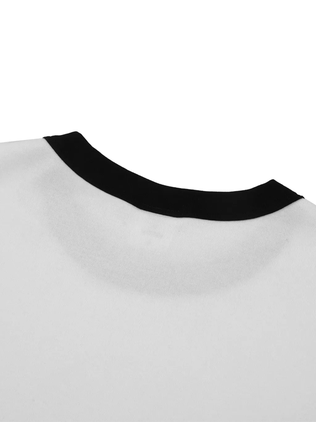 LUXURY TERMINAL - Contrast Edge Ribbed Crewneck T-Shirt