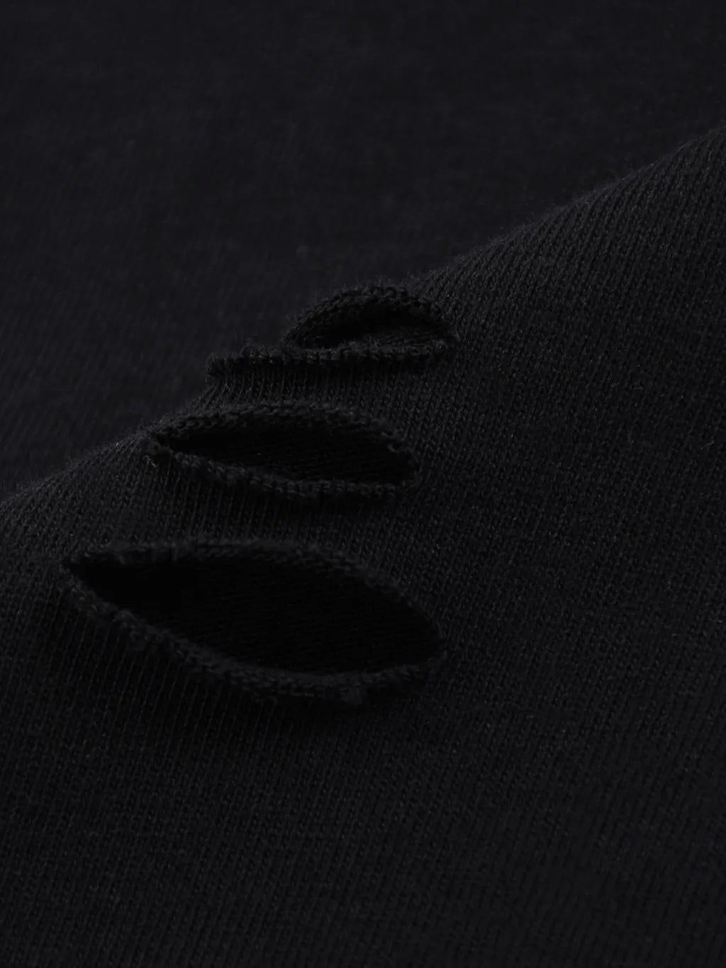LUXURY TERMINAL - Snow Wash Raw Edge Cotton T-Shirt