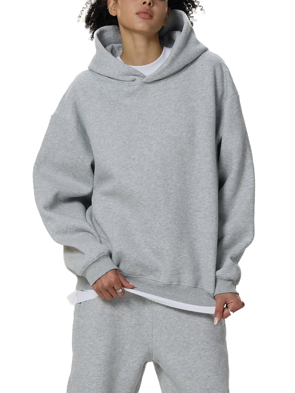 LUXURY TERMINAL - Fleeced Boxy Hoodie