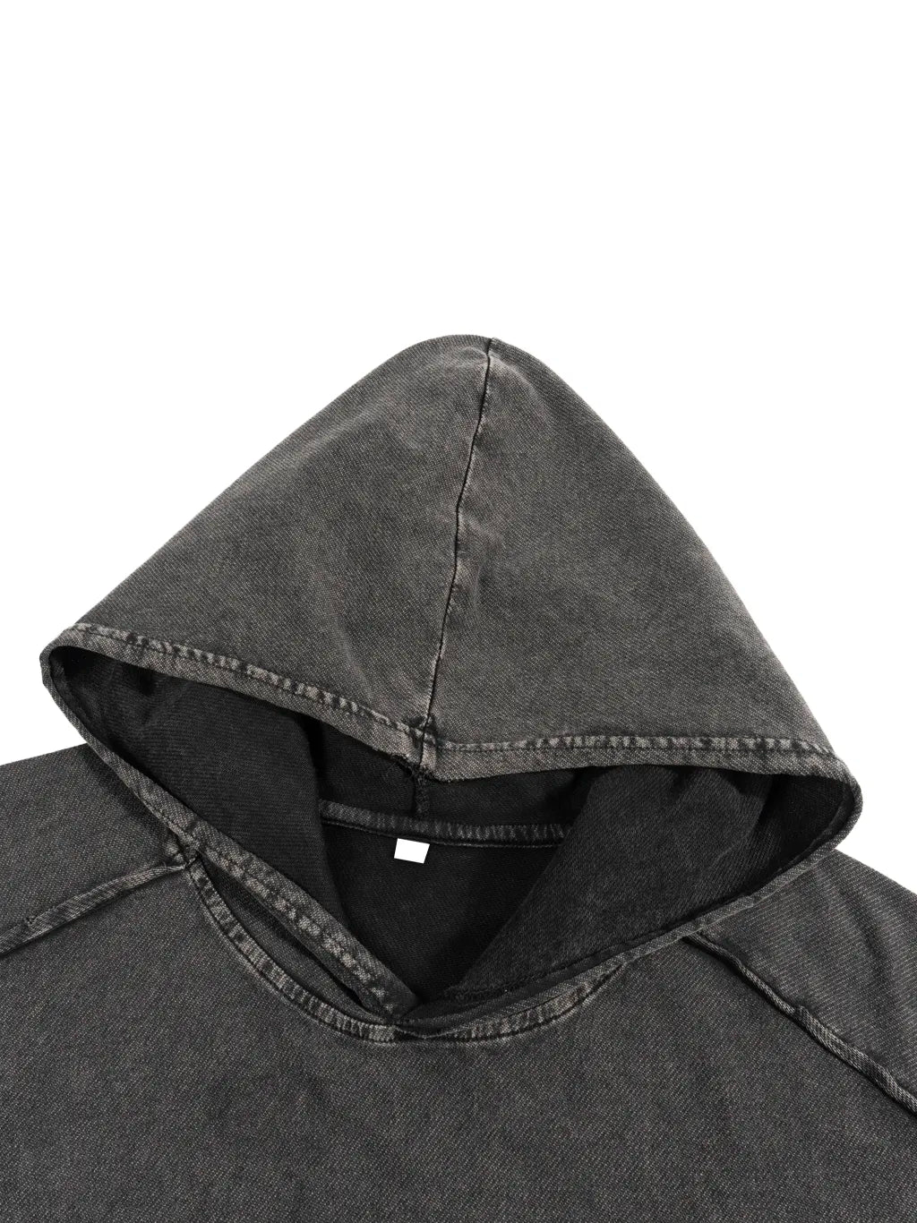 LUXURY TERMINAL - Snow Washed Boxy Hooded Tank Top