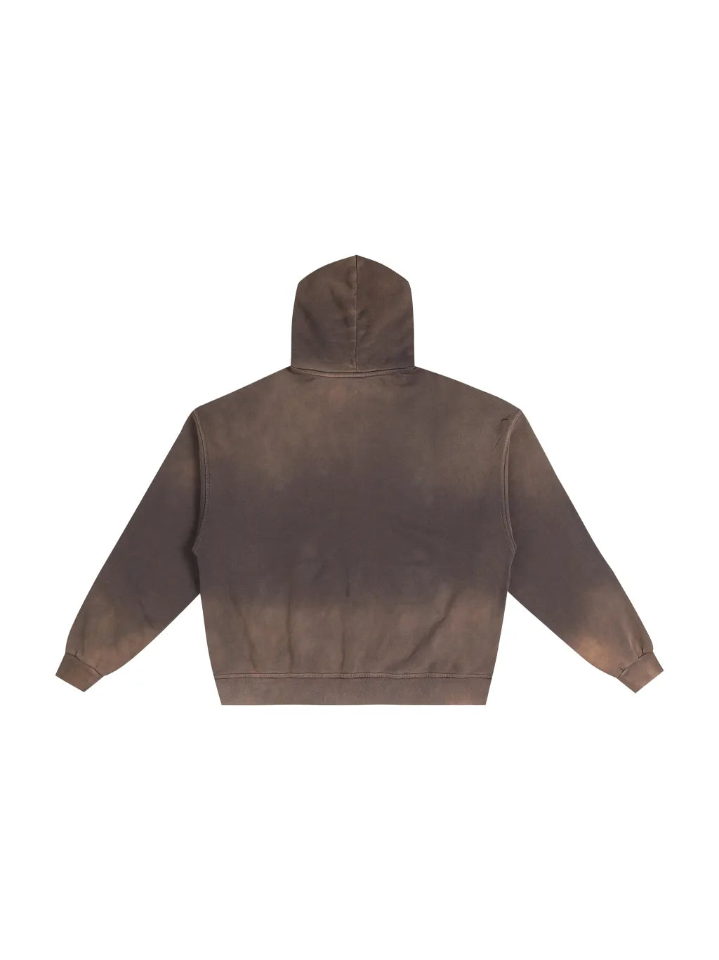 LUXURY TERMINAL - Hand-Frayed Sunfade Zip Hoodie