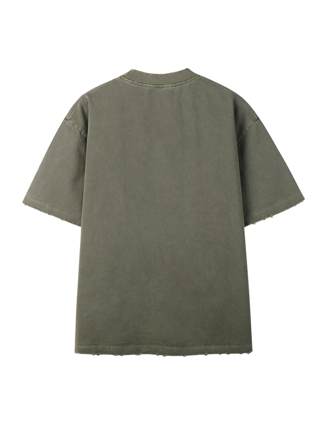 LUXURY TERMINAL - Heavyweight Vintage Washed Frayed T-Shirt