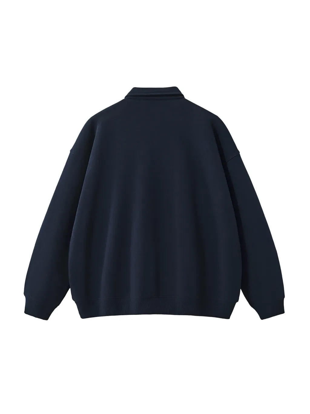 LUXURY TERMINAL - Heavyweight Polo-Collar Sweatshirt