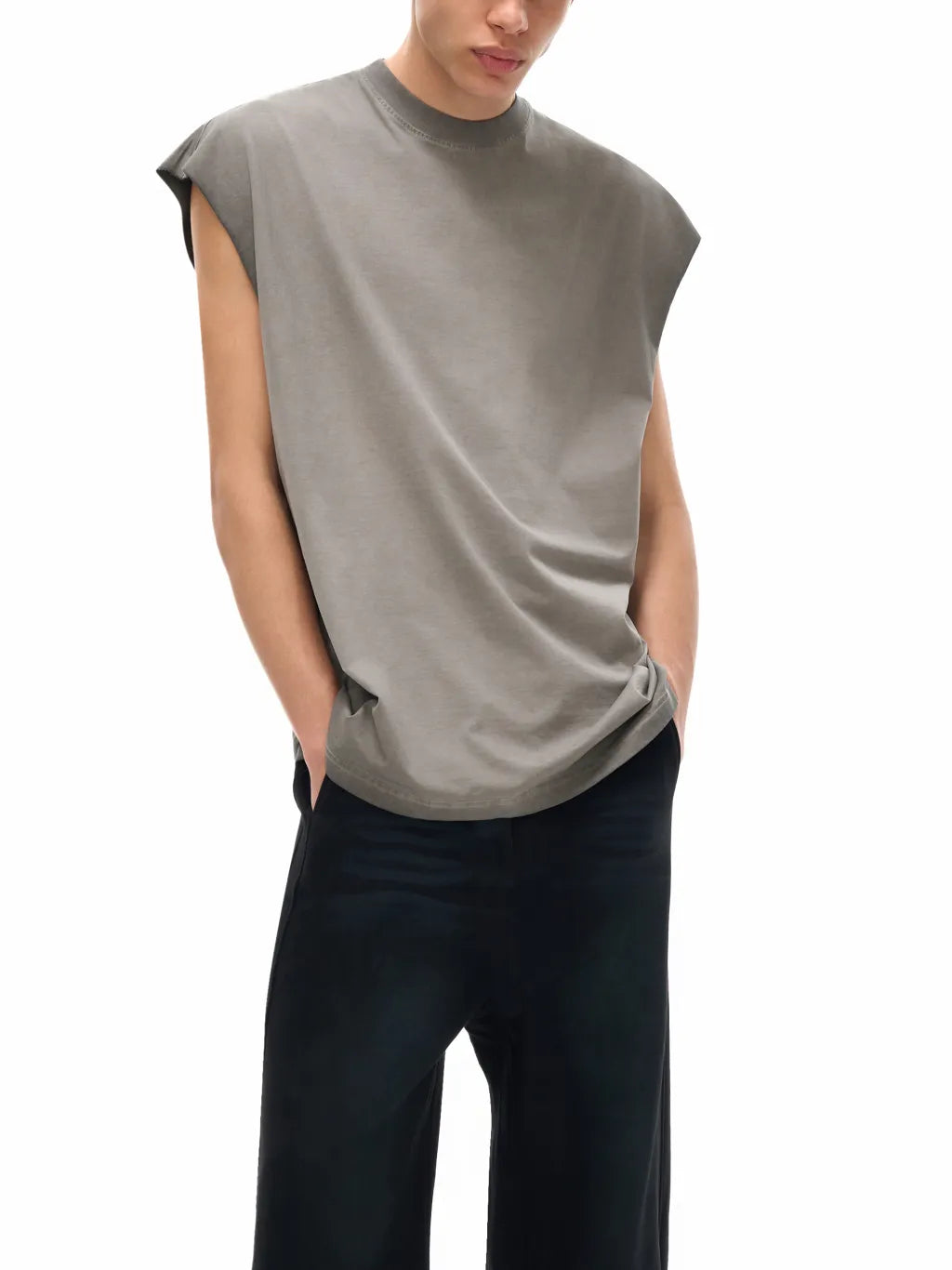 LUXURY TERMINAL  - Reverse Washed Tank Top