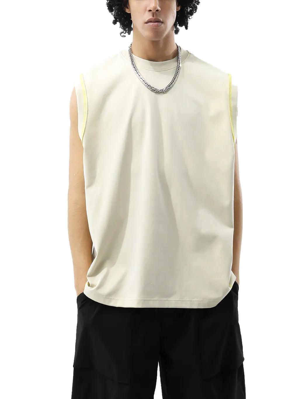 LUXURY TERMINAL - Contrast Panel Cooling Performance Tank Top