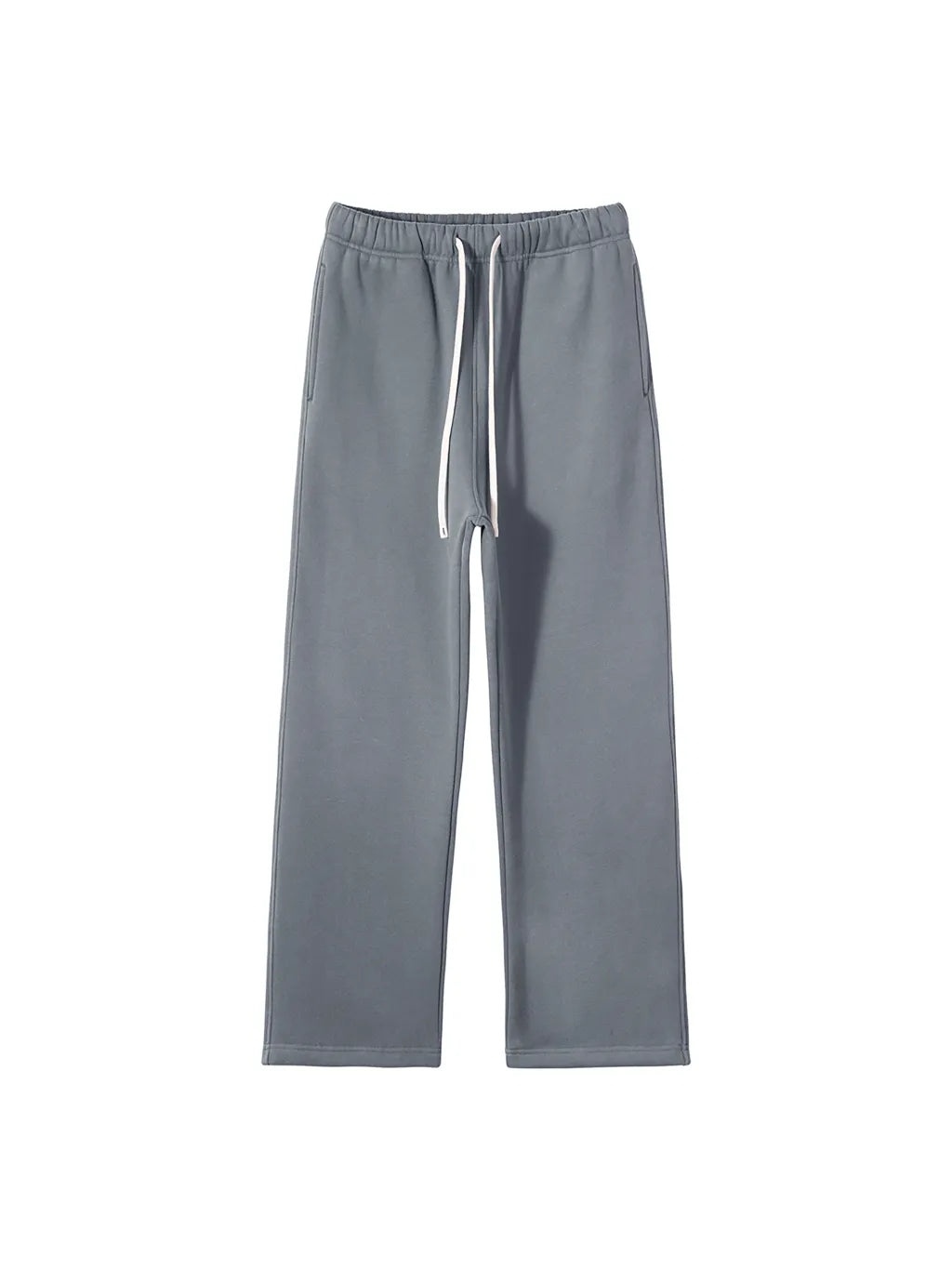 LUXURY TERMINAL - Unisex Solid Color Fleece Straight Leg Pants