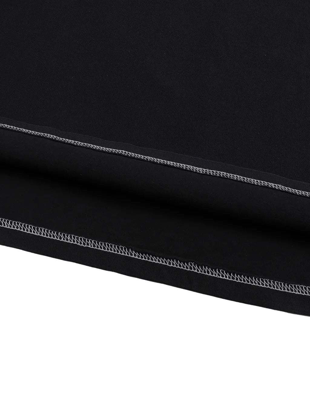 LUXURY TERMINAL - Streetwear Contrast-Stitched Cotton T-Shirt