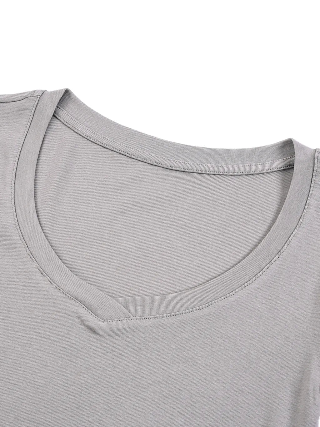 LUXURY TERMINAL - Essential V-Neck Bodycon T-Shirt