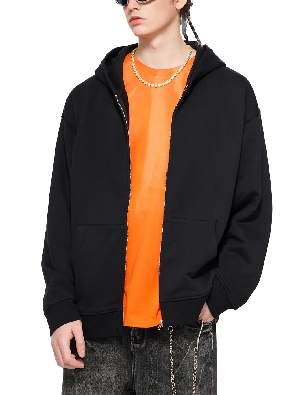 LUXURY TERMINAL - Heavyweight Zip-up Hoodie