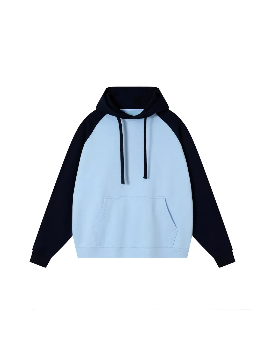 LUXURY TERMINAL - Color-Block Raglan Sleeve Hoodie