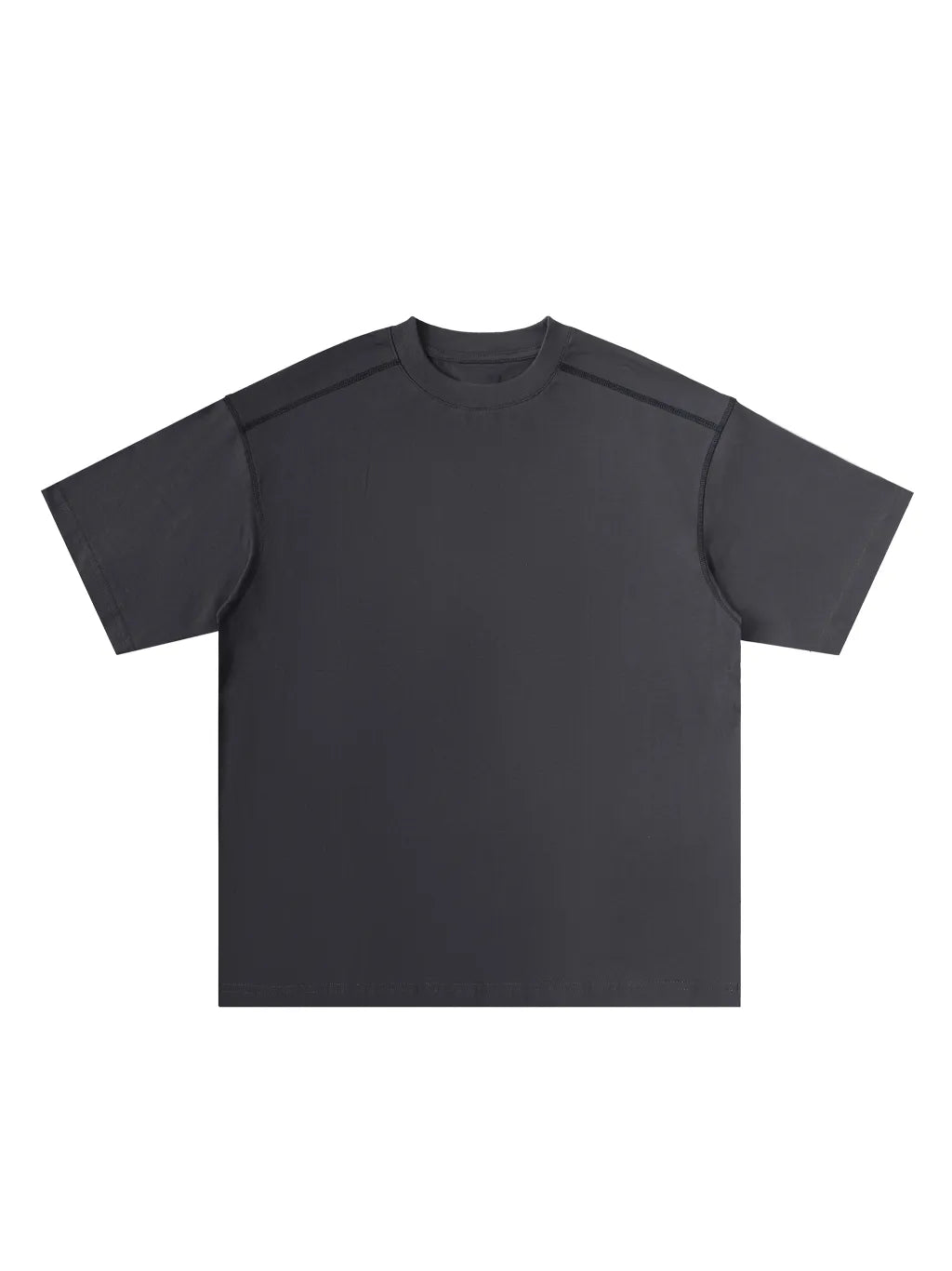 LUXURY TERMINAL - Oversized Contrast-Stitched Cotton Tee