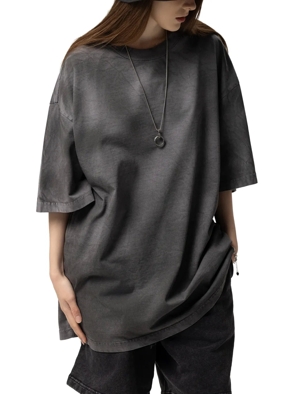 LUXURY TERMINAL - Dirty Washed Loose T-Shirt