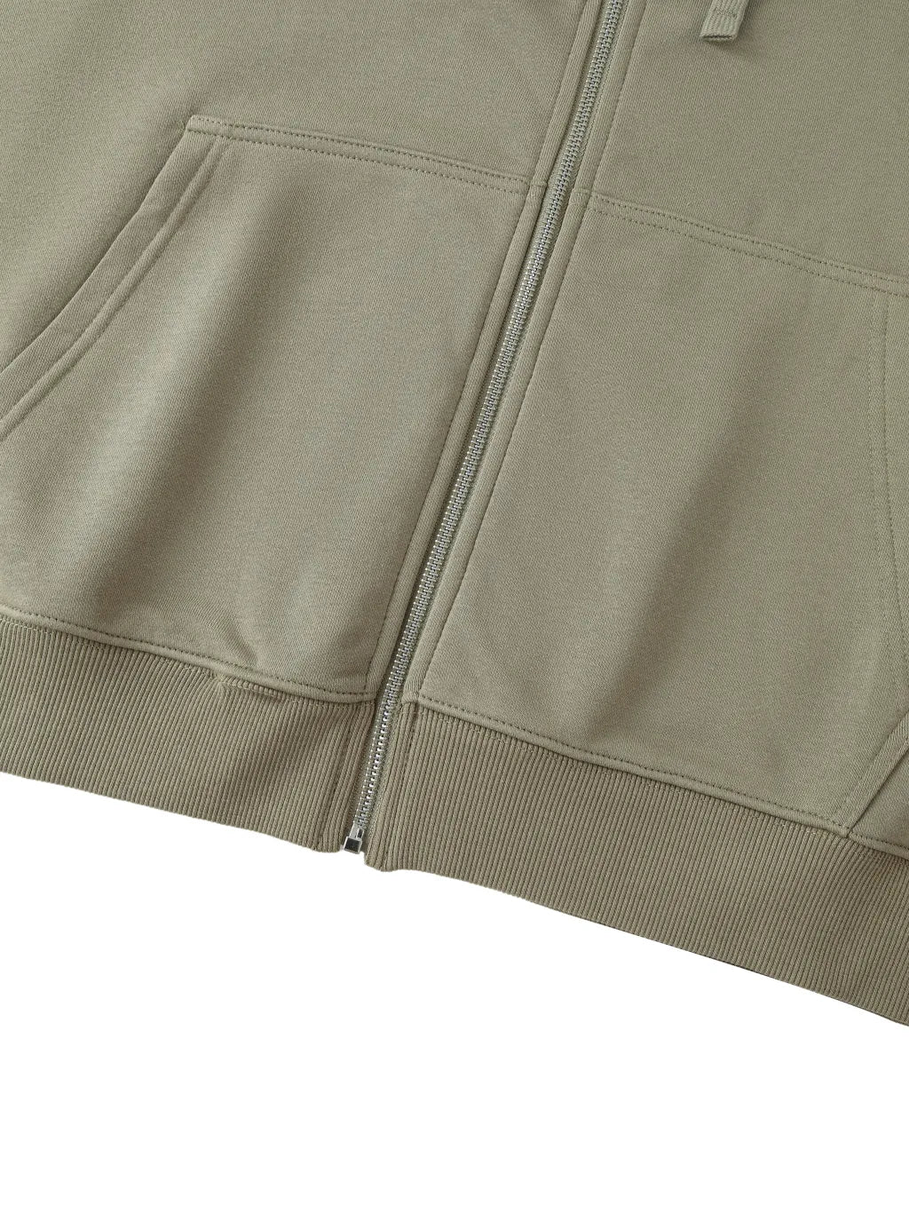 LUXURY TERMINAL - Drop-Shoulder Zip Up Hoodie