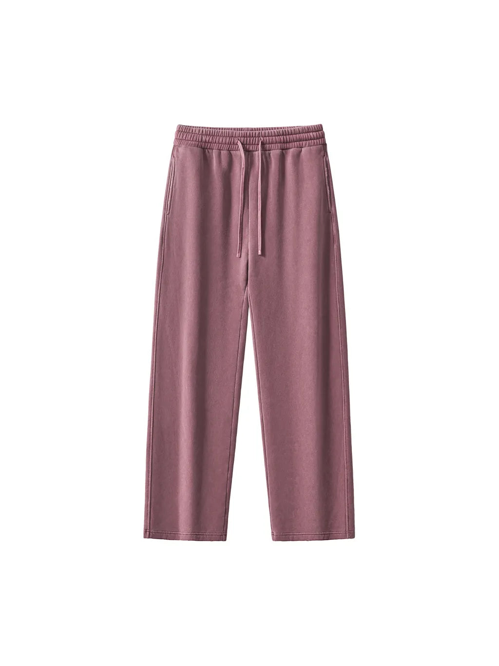 LUXURY TERMINAL - Frayed Enzyme Washed Fleece Sweatpants