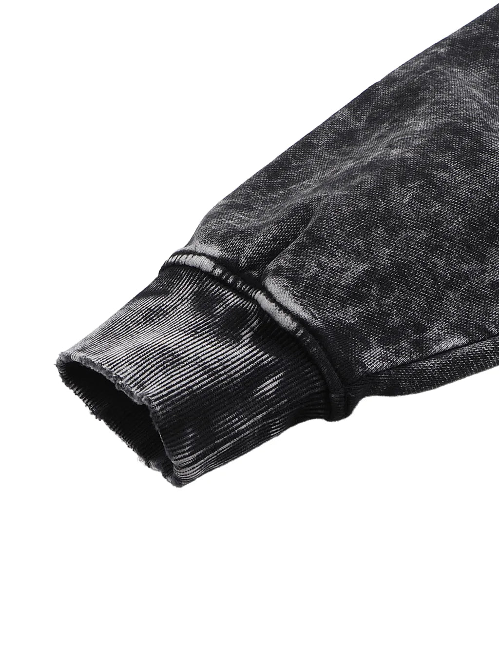 LUXURY TERMINAL - Snow Washed Hand-Frayed Sweatshirt