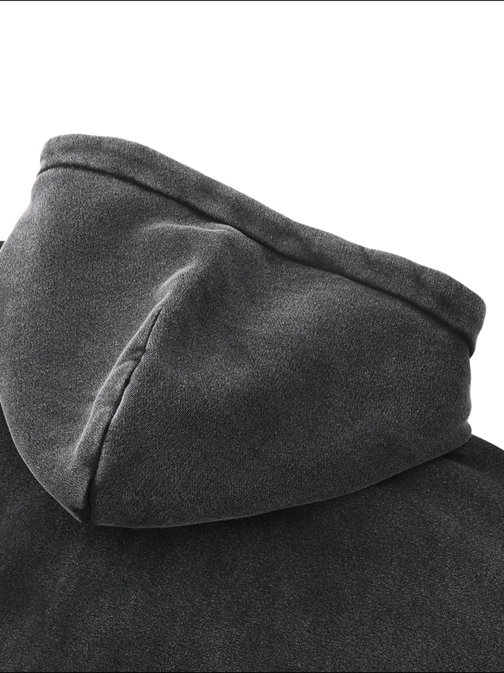 LUXURY TERMINAL - Zip-Through Boxy Fleece Hoodie