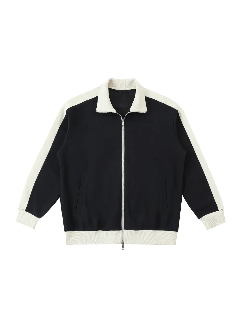 LUXURY TERMINAL - Contrast Trim Stand Collar Jacket