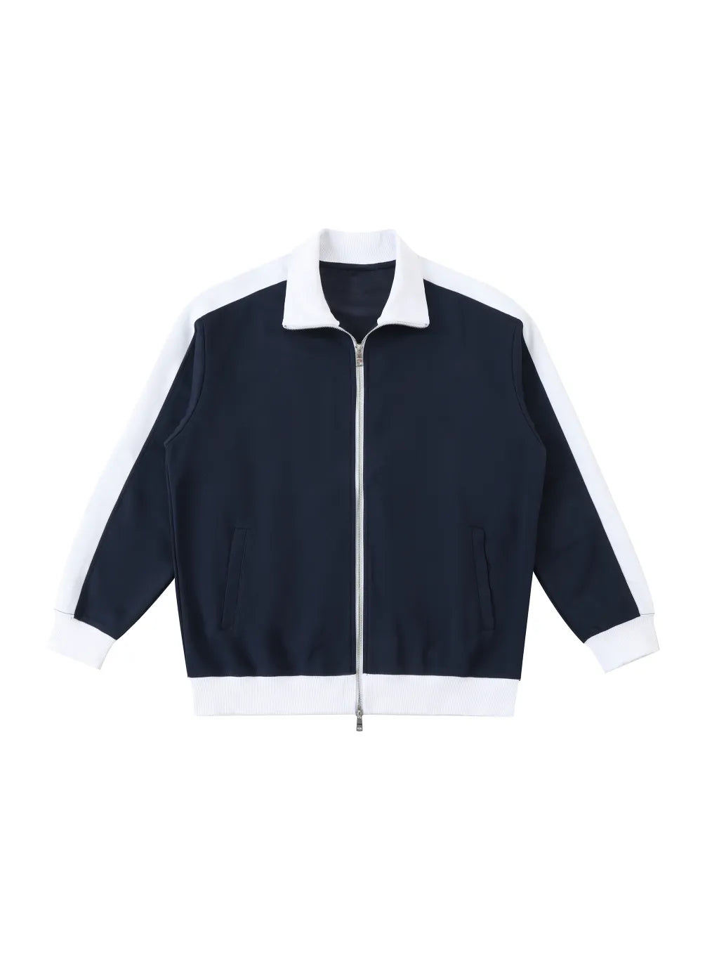 LUXURY TERMINAL - Contrast Trim Stand Collar Jacket