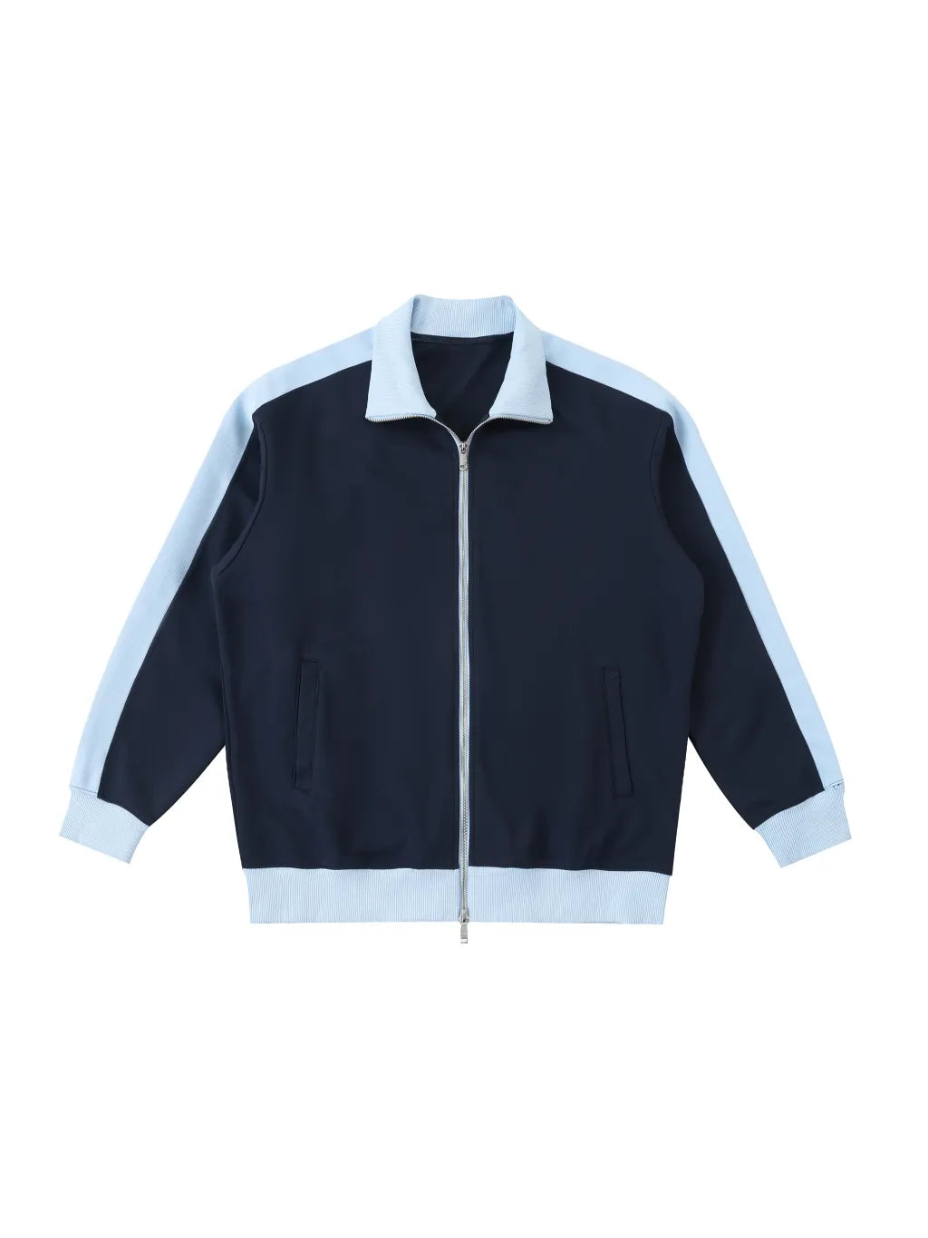 LUXURY TERMINAL - Contrast Trim Stand Collar Jacket