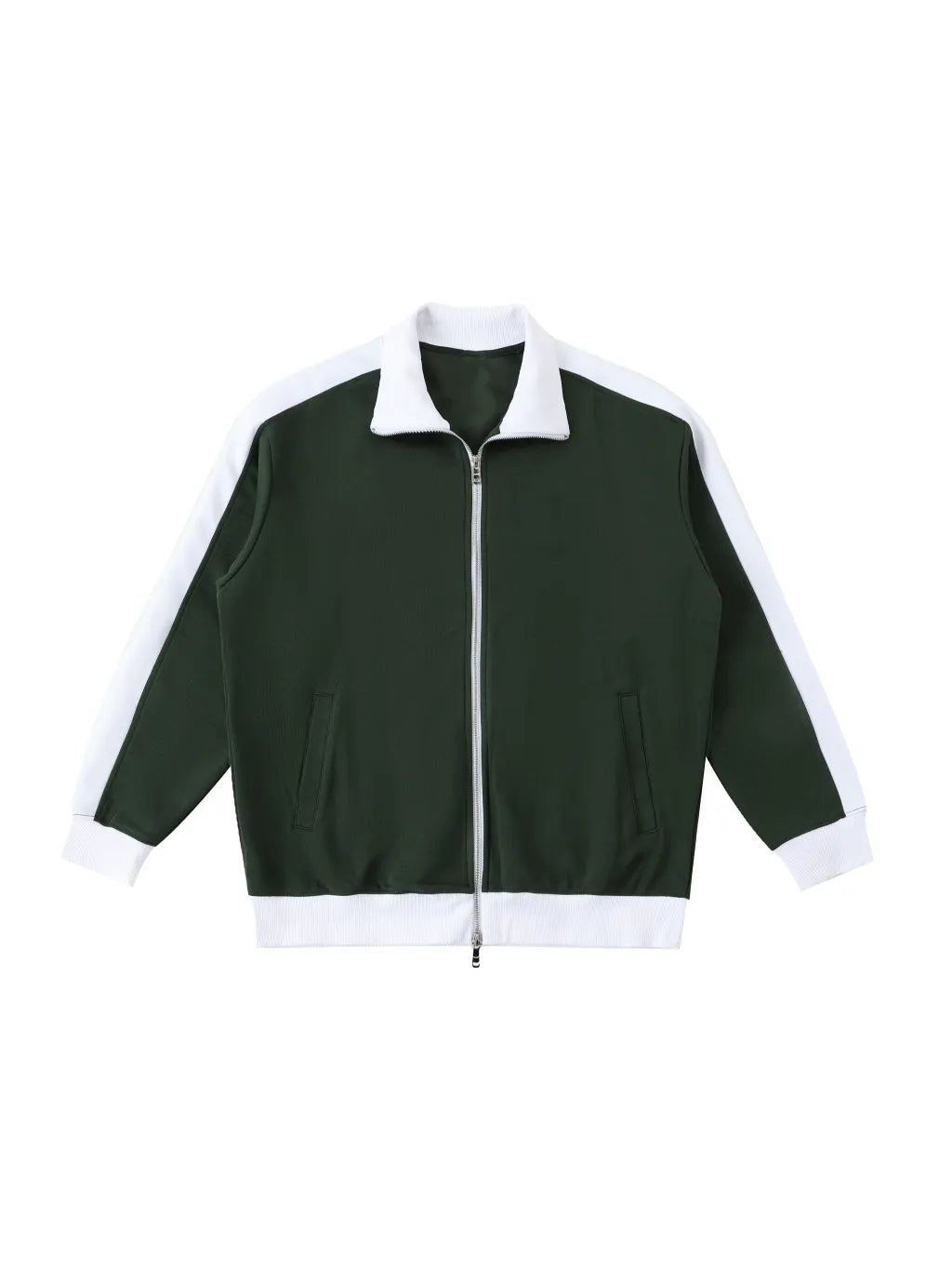 LUXURY TERMINAL - Contrast Trim Stand Collar Jacket