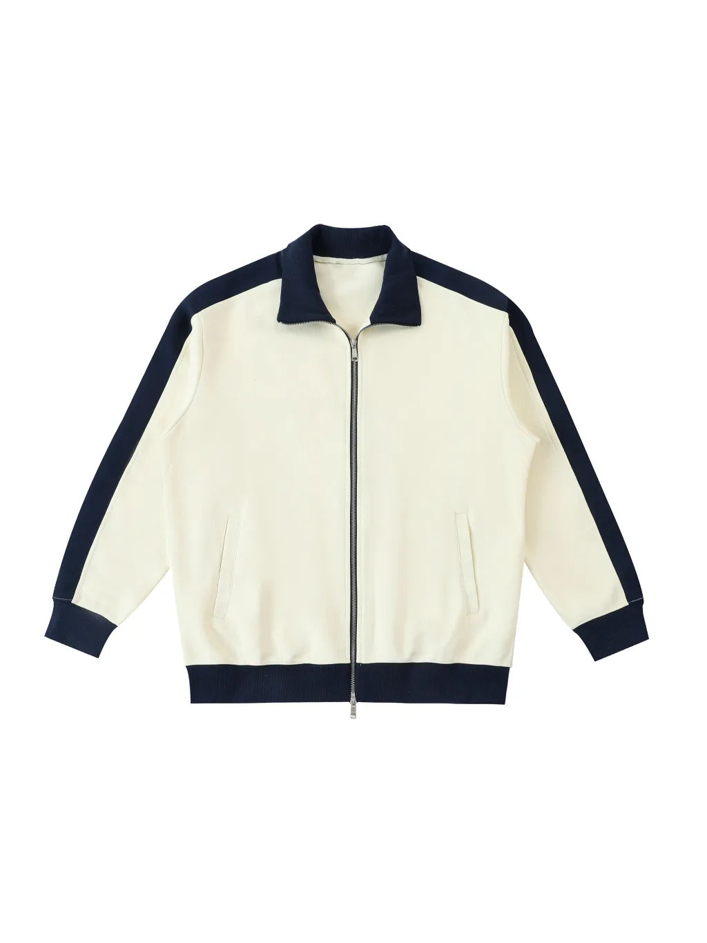 LUXURY TERMINAL - Contrast Trim Stand Collar Jacket