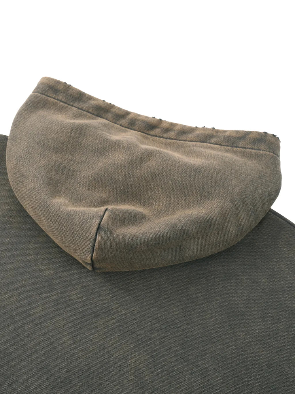 Elevate Your Essentials: The Vintage Washed Frayed-Hem Hoodie
