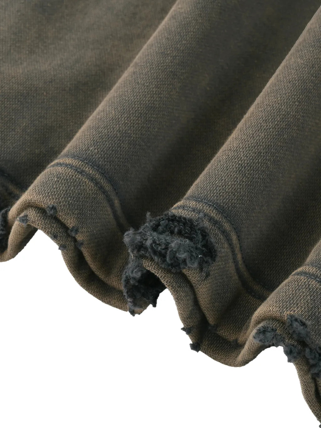 Elevate Your Essentials: The Vintage Washed Frayed-Hem Hoodie