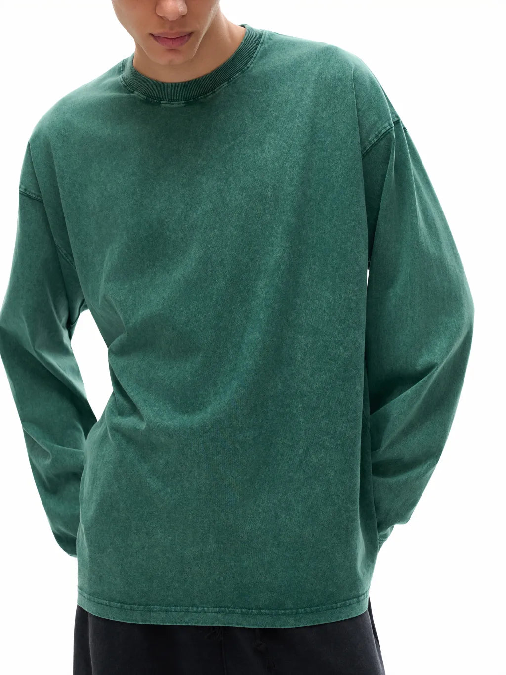 The New Standard of Unprecedented Comfort: The Acid Wash Oversize Long Sleeve T-Shirt for the Elite