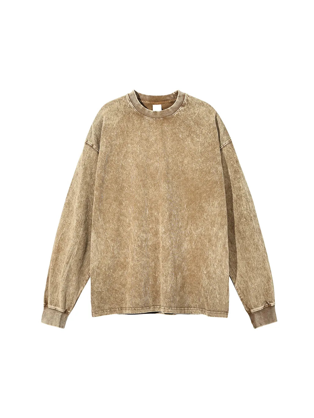 The New Standard of Unprecedented Comfort: The Acid Wash Oversize Long Sleeve T-Shirt for the Elite