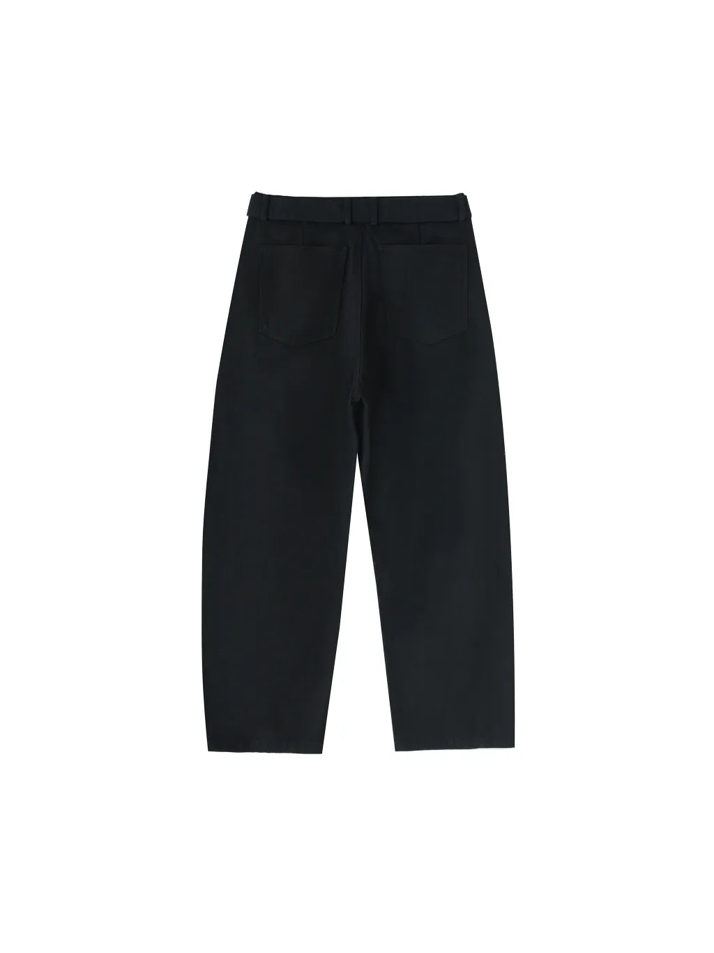 Twisted-Seam Belted Curved-Blade Pants: The Epitome of Understated Luxury