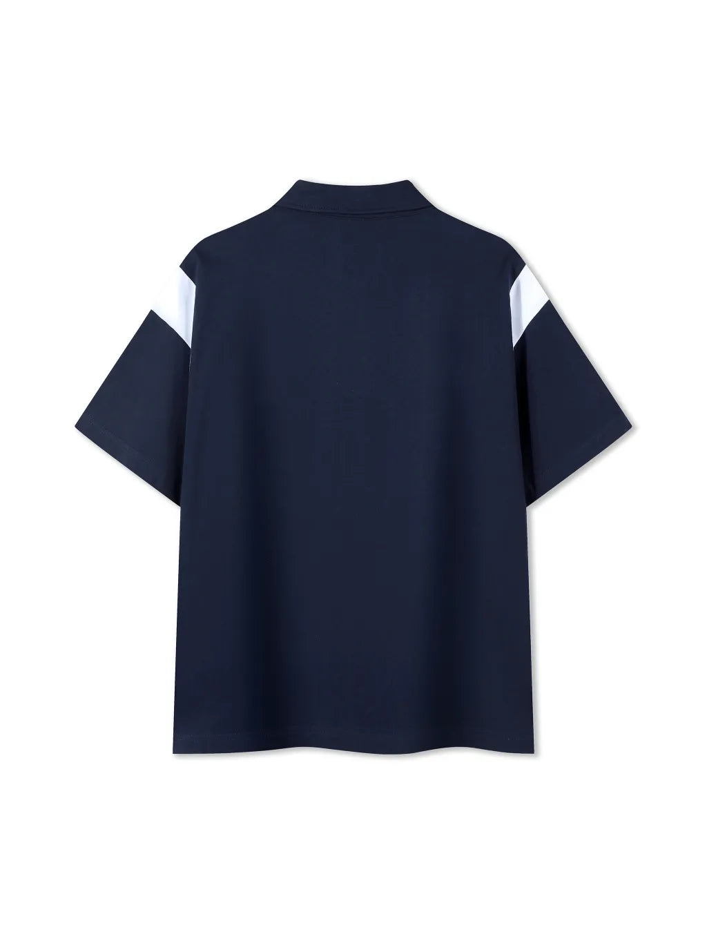 Contrast Panel Cotton Polo Shirt: The Epitome of Understated Luxury