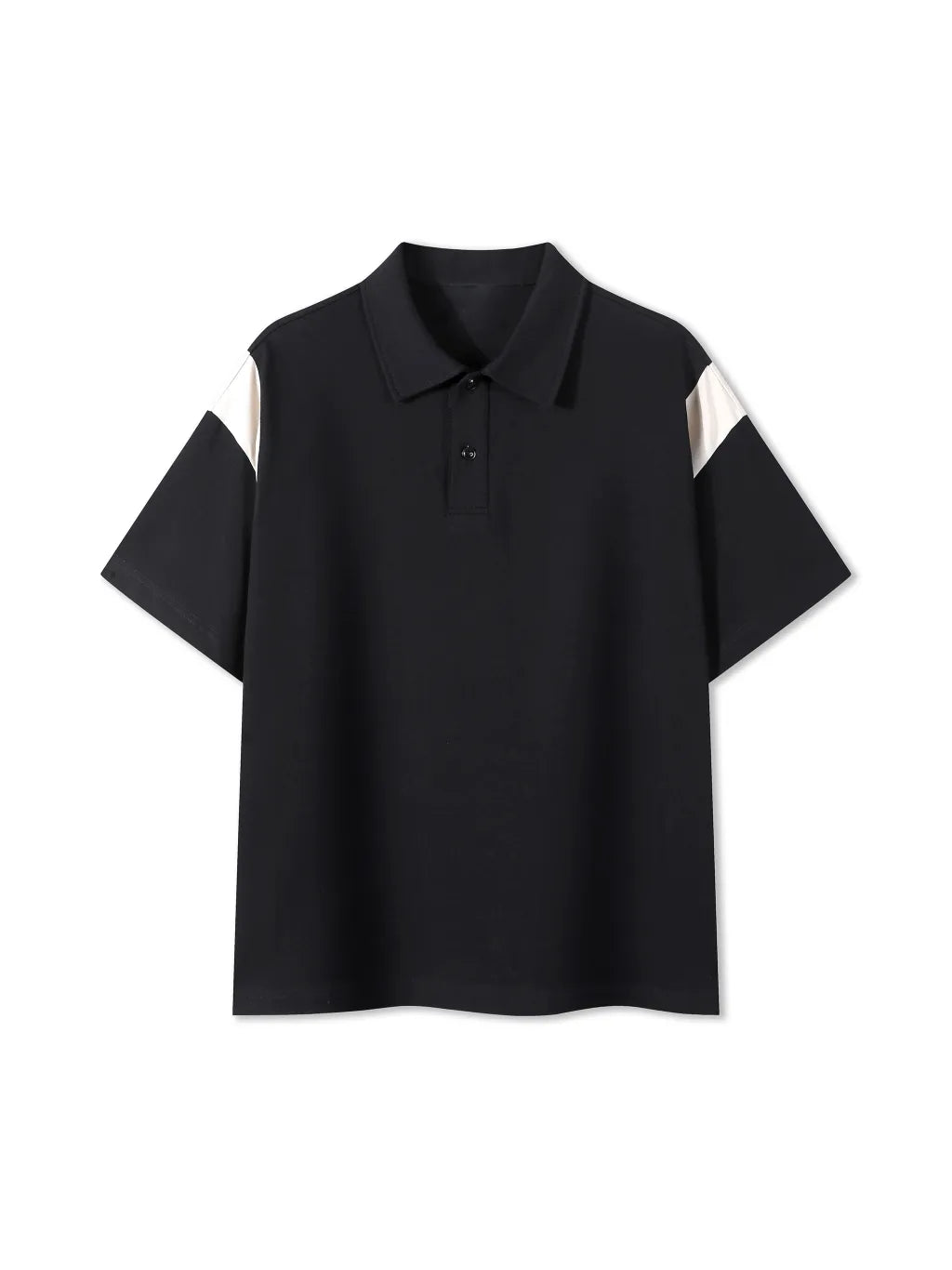 Contrast Panel Cotton Polo Shirt: The Epitome of Understated Luxury