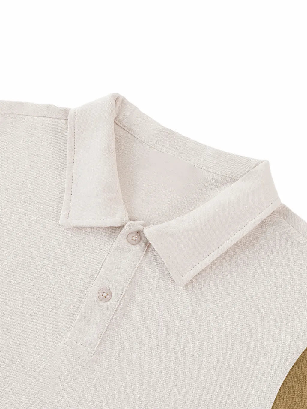 Contrast Panel Cotton Polo Shirt: The Epitome of Understated Luxury
