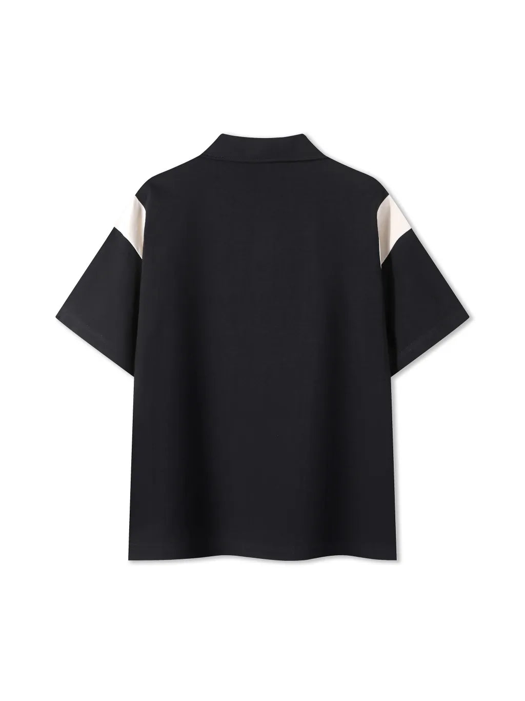 Contrast Panel Cotton Polo Shirt: The Epitome of Understated Luxury