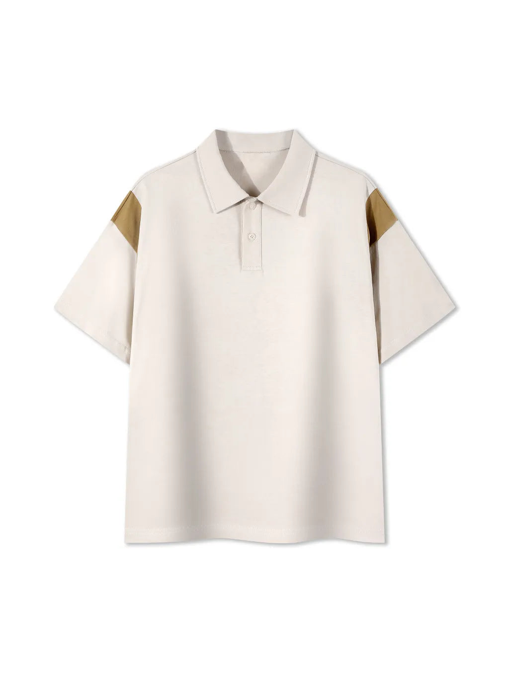 Contrast Panel Cotton Polo Shirt: The Epitome of Understated Luxury