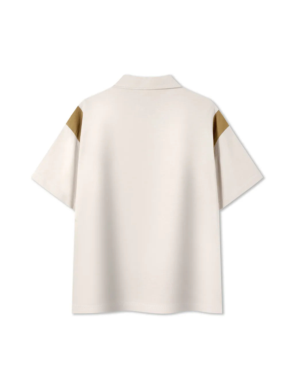 Contrast Panel Cotton Polo Shirt: The Epitome of Understated Luxury