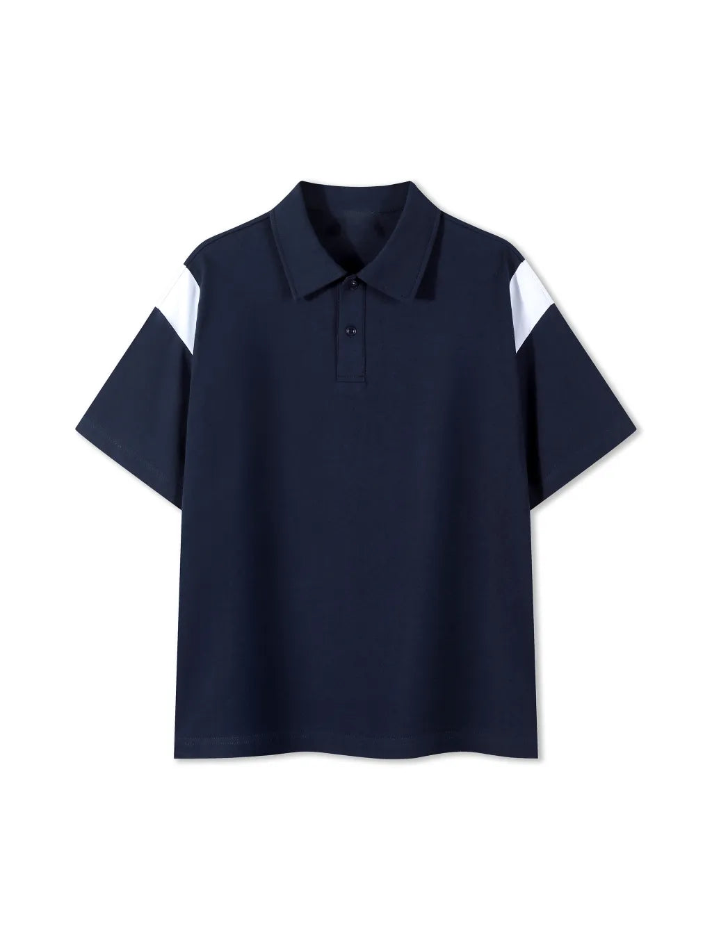 Contrast Panel Cotton Polo Shirt: The Epitome of Understated Luxury